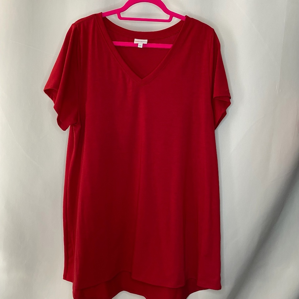 Red Christy Tunic, 2XL - Picture 2 of 4